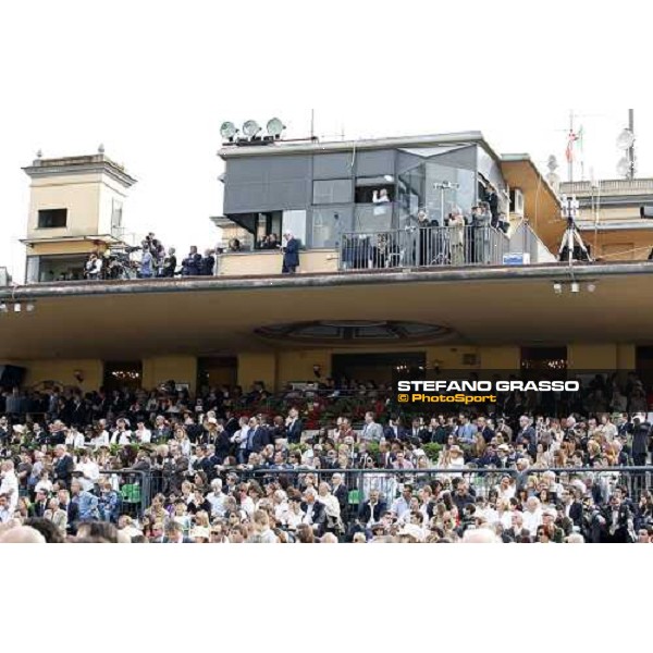 the owner\'s grandstand of Capannelle at 125¡ Derby Italiano Rome, 11th may 2008 ph. Stefano Grasso