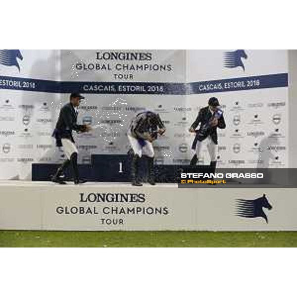 LGCT of Cascais-Estoril - Grand Prix - Prize giving ceremony - Champagne shower - Cascais-Estoril, Hipodromo Manuel Possolo, 16 June 2018 - ph.Stefano Grasso/LGCT