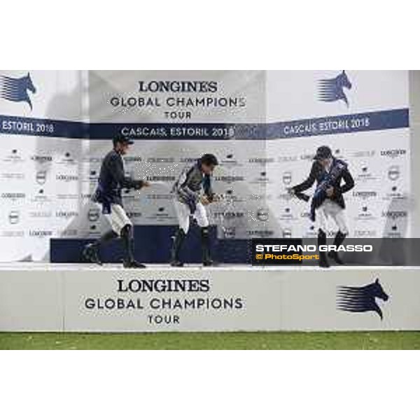 LGCT of Cascais-Estoril - Grand Prix - Prize giving ceremony - Champagne shower - Cascais-Estoril, Hipodromo Manuel Possolo, 16 June 2018 - ph.Stefano Grasso/LGCT