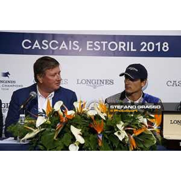 LGCT of Cascais-Estoril - Grand Prix - Press conference - Jan Tops (President of LGCT and co-founder of GCL), Nicola Philippaerts (BEL) - Cascais-Estoril, Hipodromo Manuel Possolo, 16 June 2018 - ph.Stefano Grasso/LGCT