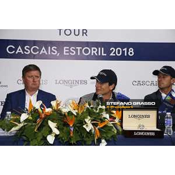 LGCT of Cascais-Estoril - Grand Prix - Press conference - Jan Tops (President of LGCT and co-founder of GCL), Nicola Philippaerts (BEL), Gregory Wathelet (BEL) - Cascais-Estoril, Hipodromo Manuel Possolo, 16 June 2018 - ph.Stefano Grasso/LGCT