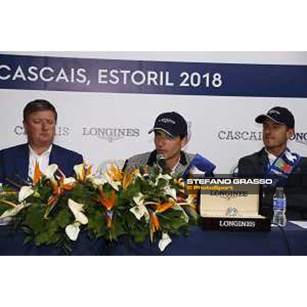 LGCT of Cascais-Estoril - Grand Prix - Press conference - Jan Tops (President of LGCT and co-founder of GCL), Nicola Philippaerts (BEL), Gregory Wathelet (BEL) - Cascais-Estoril, Hipodromo Manuel Possolo, 16 June 2018 - ph.Stefano Grasso/LGCT