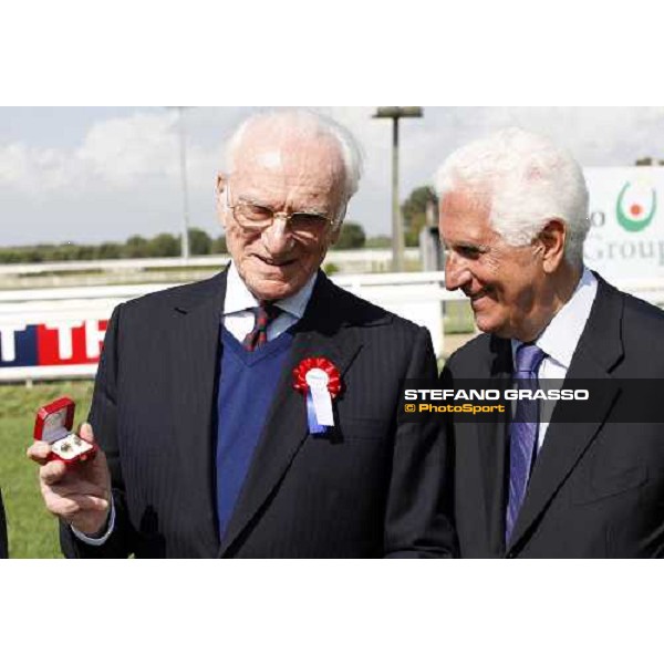 Peter O\' Sullivan with Enzo Mei at the Gran Premio Presidente della Repubblica at the Races Rome, 18th may 2008 ph. Stefano Grasso