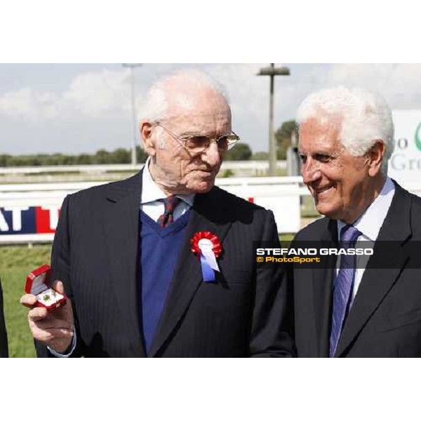 Peter O\' Sullivan with Enzo Mei at the Gran Premio Presidente della Repubblica at the Races Rome, 18th may 2008 ph. Stefano Grasso