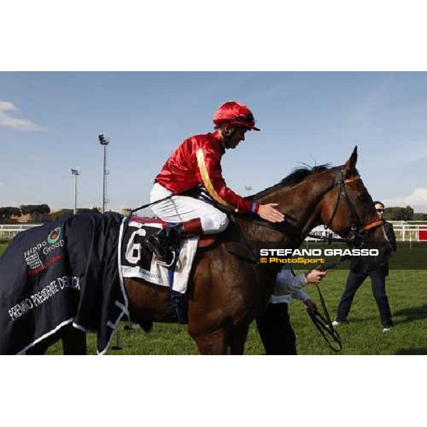 Kerrin Mc Evoy on Saddex after winning The Gran Premio Presidente della Repubblica at the Races Rome, 18th may 2008 ph. Stefano Grasso