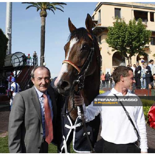 Peter Rau with Saddex after winning The Gran Premio Presidente della Repubblica at the Races Rome, 18th may 2008 ph. Stefano Grasso