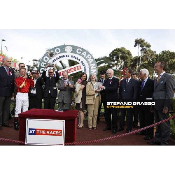 giving prize of Premio Presidente della Repubblica At the Races won by Kerrin Mc Evoy on Saddex Rome, 18th may 2008 ph. Stefano Grasso