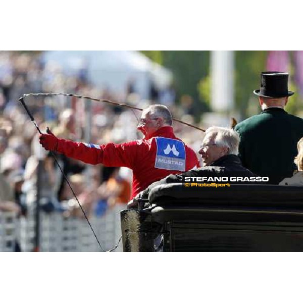 Hans-Owe Sundberg with the owners of Scarlets Aino parade after winning The Sweden Cup Stoccolma, 24th may 2008 ph. Stefano Grasso