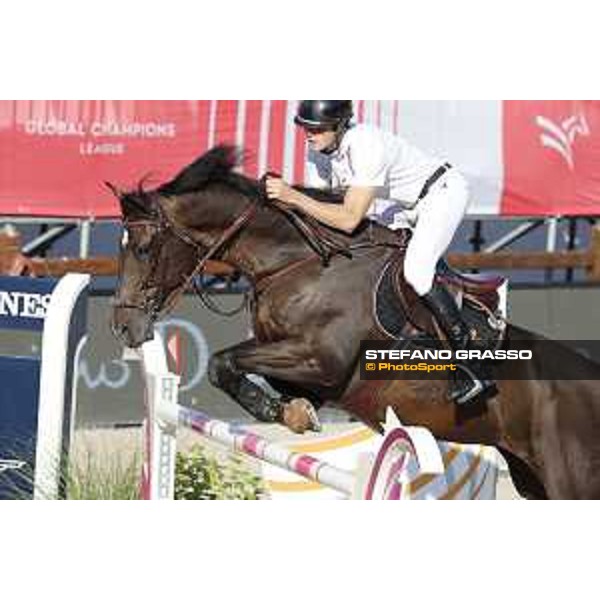 LGCT of Monaco - Class 4 - Constant van Paesschen (BEL) on Compadre van de Helle - Monaco, Port Hercule, 28 June 2018 - ph.Stefano Grasso/LGCT