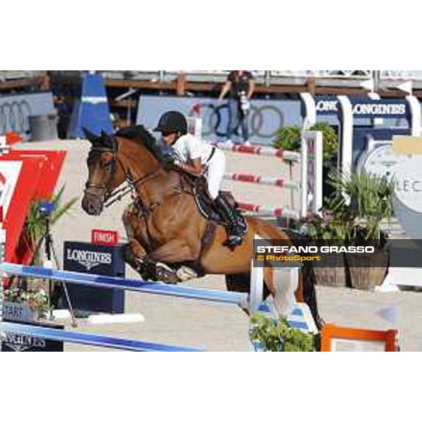 LGCT of Monaco - Class 4 - Mathilda Karlsson (SRI) on Cerano - Monaco, Port Hercule, 28 June 2018 - ph.Stefano Grasso/LGCT