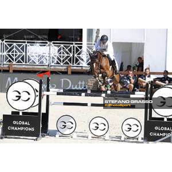 LGCT of Monaco - Class 4 - Anna Kellnerova (CZE) on Balguero - Monaco, Port Hercule, 28 June 2018 - ph.Stefano Grasso/LGCT