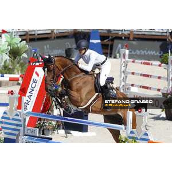 LGCT of Monaco - Class 4 - Anna Kellnerova (CZE) on Balguero - Monaco, Port Hercule, 28 June 2018 - ph.Stefano Grasso/LGCT