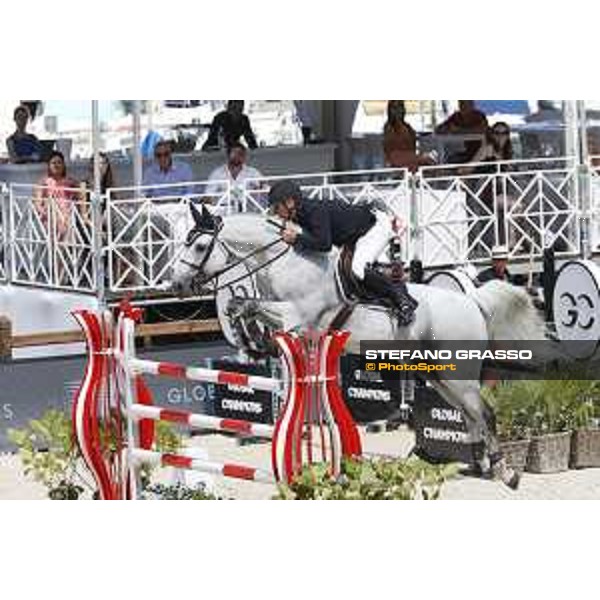 LGCT of Monaco - Class 9 - Roger Yves Bost (FRA) on Pegase du Murier - Monaco, Port Hercule, 29 June 2018 - ph.Mario Grassia/LGCT