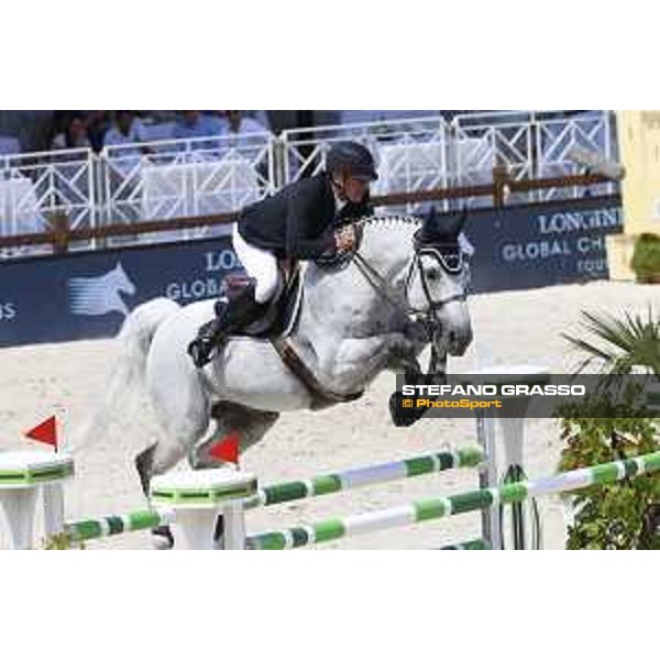 LGCT of Monaco - Class 9 - Roger Yves Bost (FRA) on Pegase du Murier - Monaco, Port Hercule, 29 June 2018 - ph.Mario Grassia/LGCT
