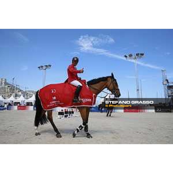 LGCT of Monaco - Class 9 - Prize giving ceremony - Pius Schwizer (SUI) on About A Dream - Monaco, Port Hercule, 29 June 2018 - ph.Mario Grassia/LGCT