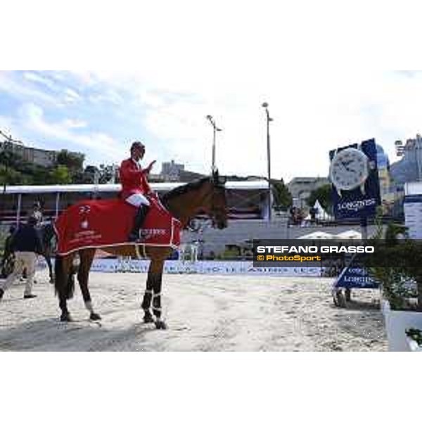 LGCT of Monaco - Class 9 - Prize giving ceremony - Pius Schwizer (SUI) on About A Dream - Monaco, Port Hercule, 29 June 2018 - ph.Mario Grassia/LGCT