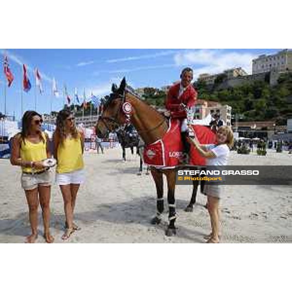 LGCT of Monaco - Class 9 - Prize giving ceremony - Pius Schwizer (SUI) on About A Dream - Monaco, Port Hercule, 29 June 2018 - ph.Mario Grassia/LGCT