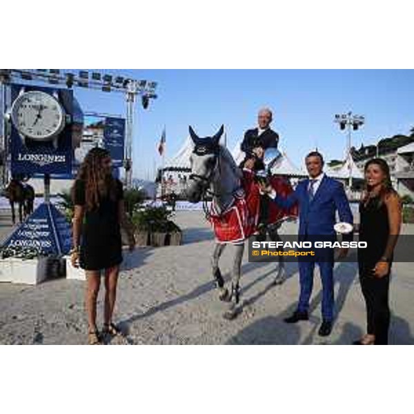 LGCT of Monaco - Class 10 - Prize giving ceremony - Michael Whitaker (GBR) on Valmy de la Lande - Monaco, Port Hercule, 29 June 2018 - ph.Mario Grassia/LGCT