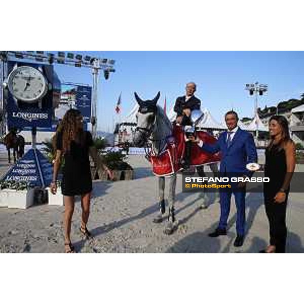 LGCT of Monaco - Class 10 - Prize giving ceremony - Michael Whitaker (GBR) on Valmy de la Lande - Monaco, Port Hercule, 29 June 2018 - ph.Mario Grassia/LGCT