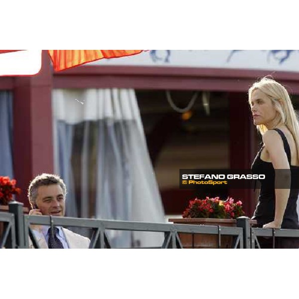 Andrea Scarpellini and his wife at Gran Premio Presidente della Repubblica Rome, 18th may 2008 ph. Stefano Grasso