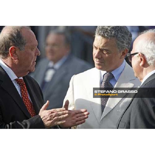 Piero Celli with Andrea and Sergio Scarpellini at Gran Premio Presidente della Repubblica Rome, 18th may 2008 ph. Stefano Grasso