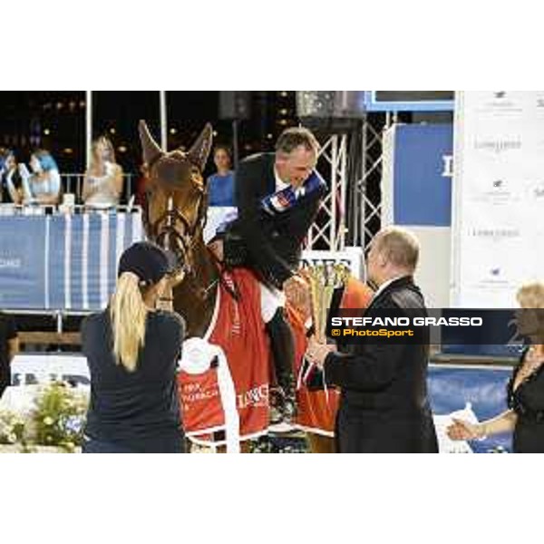 LGCT of Monaco - Prize giving ceremony - Shane Breen (IRL), Prince Albert II of Monaco - Monaco, Port Hercule, 30 June 2018 - ph.Stefano Grasso/LGCT