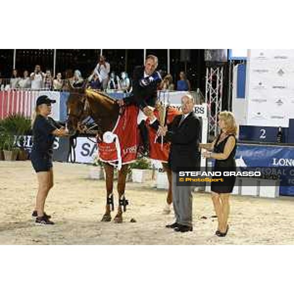 LGCT of Monaco - Prize giving ceremony - Shane Breen (IRL), Prince Albert II of Monaco - Monaco, Port Hercule, 30 June 2018 - ph.Stefano Grasso/LGCT