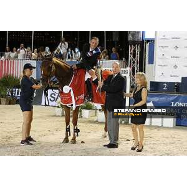 LGCT of Monaco - Prize giving ceremony - Shane Breen (IRL), Prince Albert II of Monaco - Monaco, Port Hercule, 30 June 2018 - ph.Stefano Grasso/LGCT