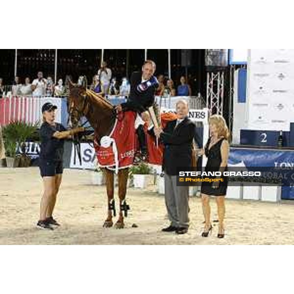 LGCT of Monaco - Prize giving ceremony - Shane Breen (IRL), Prince Albert II of Monaco - Monaco, Port Hercule, 30 June 2018 - ph.Stefano Grasso/LGCT
