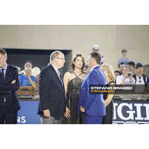 LGCT of Monaco - Prize giving ceremony - Prince Albert II of Monaco, Princess Charlotte Casiraghi, Jan Tops (President of LGCT and co-founder of GCL) - Monaco, Port Hercule, 30 June 2018 - ph.Stefano Grasso/LGCT