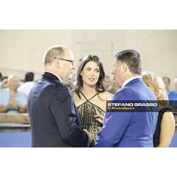 LGCT of Monaco - Prize giving ceremony - Prince Albert II of Monaco, Princess Charlotte Casiraghi, Jan Tops (President of LGCT and co-founder of GCL) - Monaco, Port Hercule, 30 June 2018 - ph.Stefano Grasso/LGCT
