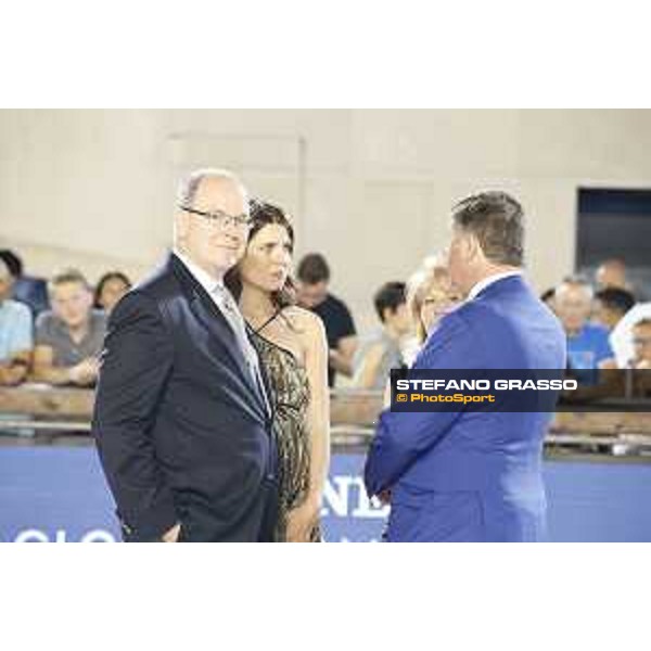 LGCT of Monaco - Prize giving ceremony - Prince Albert II of Monaco, Princess Charlotte Casiraghi, Jan Tops (President of LGCT and co-founder of GCL) - Monaco, Port Hercule, 30 June 2018 - ph.Stefano Grasso/LGCT