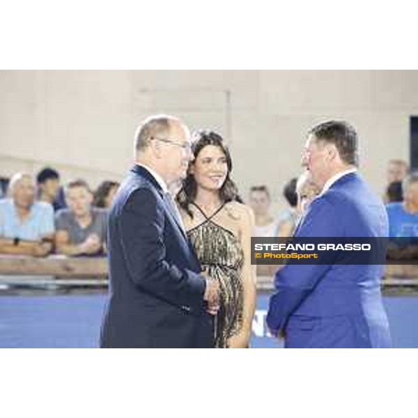 LGCT of Monaco - Prize giving ceremony - Prince Albert II of Monaco, Princess Charlotte Casiraghi, Jan Tops (President of LGCT and co-founder of GCL) - Monaco, Port Hercule, 30 June 2018 - ph.Stefano Grasso/LGCT