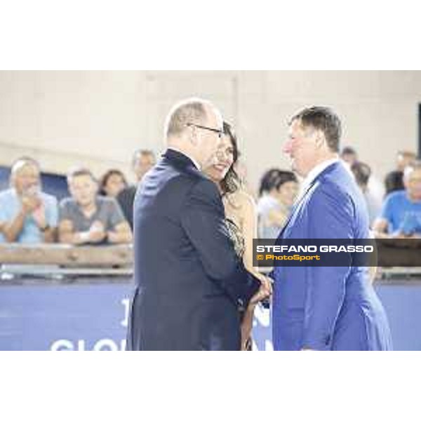 LGCT of Monaco - Prize giving ceremony - Prince Albert II of Monaco, Princess Charlotte Casiraghi, Jan Tops (President of LGCT and co-founder of GCL) - Monaco, Port Hercule, 30 June 2018 - ph.Stefano Grasso/LGCT
