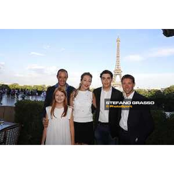 LGCT of Paris Eiffel - Inigo and Francesca Lopez de la Osa with their children and Simon Delestre - Paris Eiffel, Champ de Mars, 4 July 2018 - ph.Stefano Grasso/LGCT