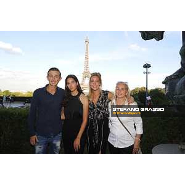 LGCT of Paris Eiffel - Welcome Party at Cafè de l\'Homme - Philip Houston (GER), Iman Perez, Marie Couperie Eiffel - Paris Eiffel, Champ de Mars, 4 July 2018 - ph.Stefano Grasso/LGCT