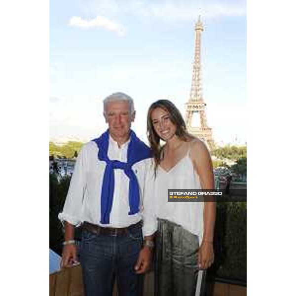 LGCT of Paris Eiffel - Welcome Party at Cafè de l\'Homme - Roger Yves Bost and Jessica Springsteen - Paris Eiffel, Champ de Mars, 4 July 2018 - ph.Stefano Grasso/LGCT