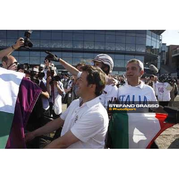 Italian supporter for Exploit Caf with Jean Michel Bazire and Fabrice Souloy Solvalla, 25th may 2008 ph. Stefano Grasso