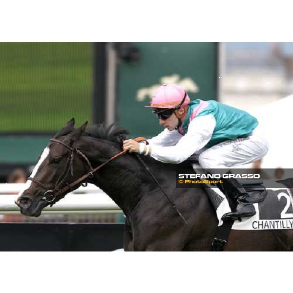 Stephan Pasquier on Modern Look wins the Prix de Sandrigham Paris Chantilly, 1st june 2008 ph. Stefano Grasso