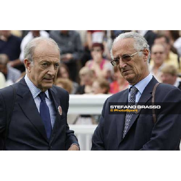 Mr. Bertrand Berlinguier Pmu President and Mr. Philippe Romanet at the Prix du Jockey Club Paris Chantilly, 1st june 2008 ph. Stefano Grasso