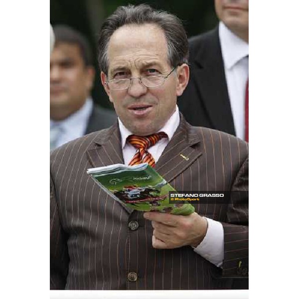trainer Mario Hofer at the Prix du Jockey Club Paris Chantilly, 1st june 2008 ph. Stefano Grasso