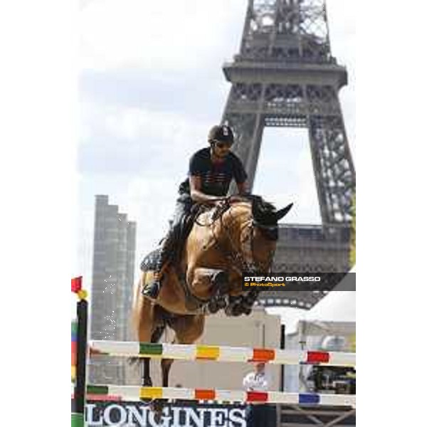 LGCT of Paris Eiffel - Warm up - Sheikh Ali Al Thani (QAT) - Paris Eiffel, Champ de Mars, 4 July 2018 - ph.Stefano Grasso/LGCT