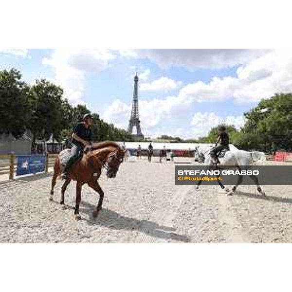 LGCT of Paris Eiffel - Warm up - - Paris Eiffel, Champ de Mars, 4 July 2018 - ph.Stefano Grasso/LGCT