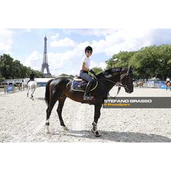 LGCT of Paris Eiffel - Warm up - Edwina Tops-Alexander (AUS) - Paris Eiffel, Champ de Mars, 4 July 2018 - ph.Stefano Grasso/LGCT