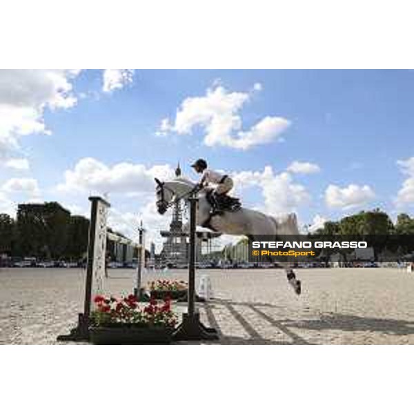LGCT of Paris Eiffel - Warm up - Georgina Bloomberg (USA) - Paris Eiffel, Champ de Mars, 4 July 2018 - ph.Stefano Grasso/LGCT