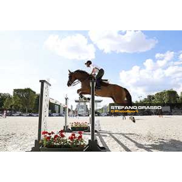 LGCT of Paris Eiffel - Warm up - Scott Brash (GBR) - Paris Eiffel, Champ de Mars, 4 July 2018 - ph.Stefano Grasso/LGCT