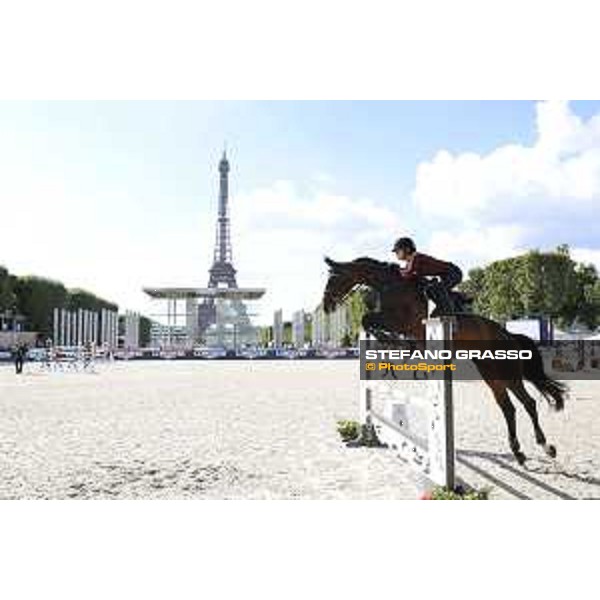 LGCT of Paris Eiffel - Warm up - Jennifer Gates (USA) - Paris Eiffel, Champ de Mars, 4 July 2018 - ph.Stefano Grasso/LGCT