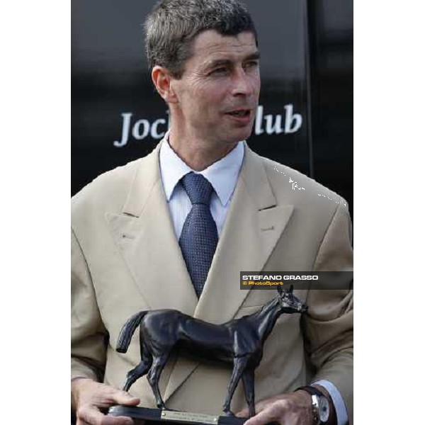 trainer Eric Libaud winner with Vision d\' Etat of Prix du Jockey Club Paris Chantilly, 1st june 2008 ph. Stefano Grasso
