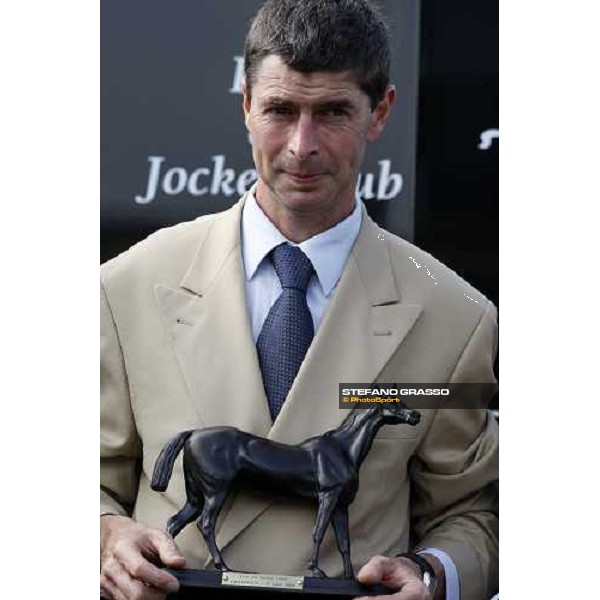 trainer Eric Libaud winner with Vision d\' Etat of Prix du Jockey Club Paris Chantilly, 1st june 2008 ph. Stefano Grasso