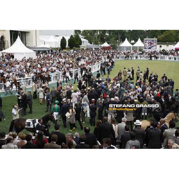 the parade ring of the Prix du Jockey Club Paris Chantilly, 1st june 2008 ph. Stefano Grasso